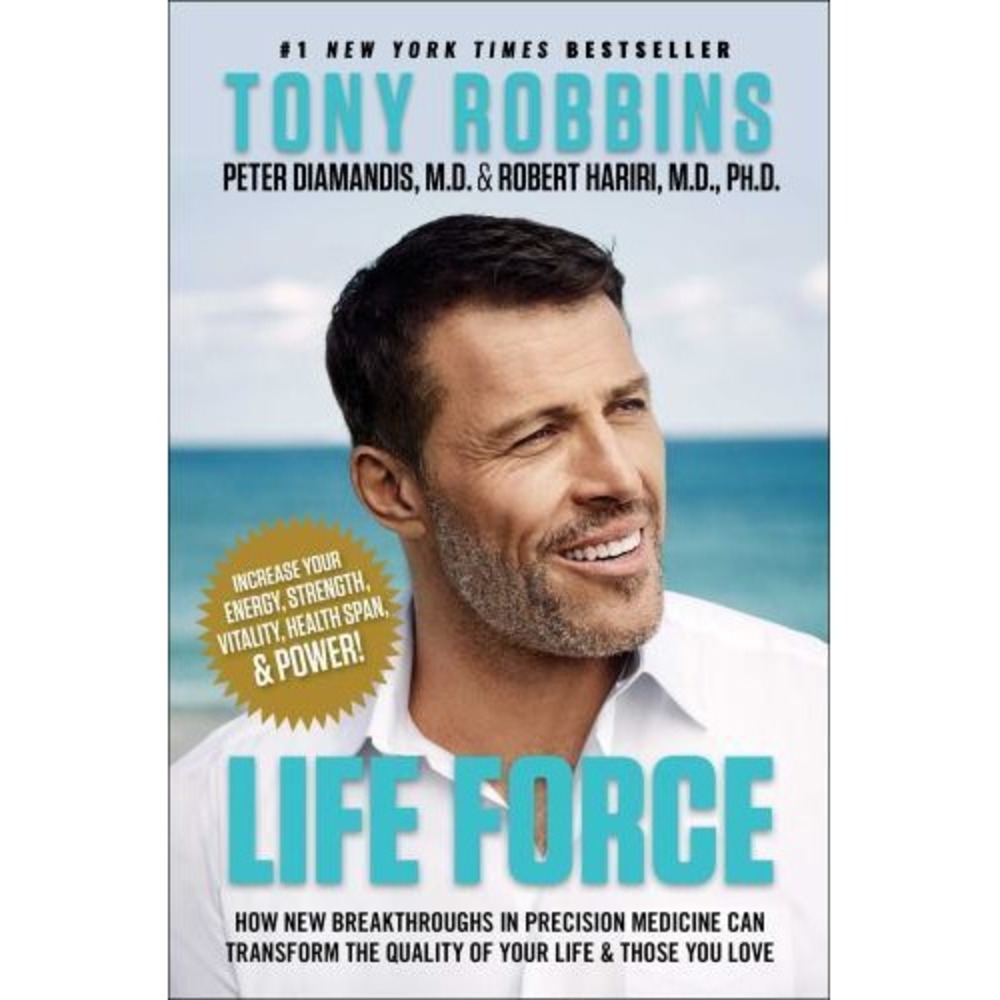 Life Force Tony Robbins Peter Diamandis Precision Medicine Hardcover Book 2022